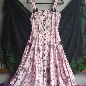 Pinup inspired goth dress